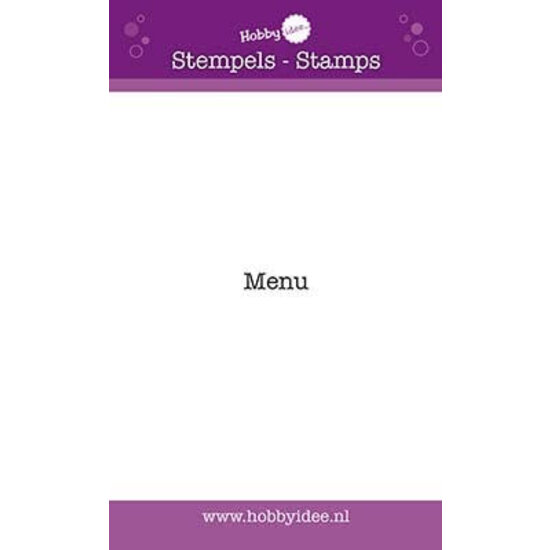 Hobby Idee Hobby Idee Clear Stamp Menu