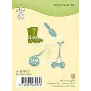 Leane Creatief Clear Stamp Garden Tools