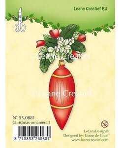 Leane Creatief Clear Stamp Christmas Ornament Pegel