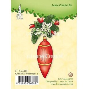 Leane Creatief Clear Stamp Christmas Ornament Pegel