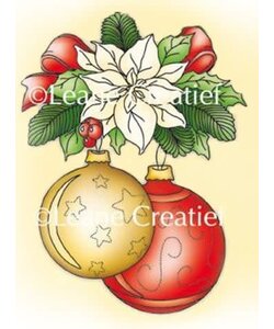 Leane Creatief Clear Stamp Christmas Ornament Kerstbal