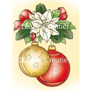 Leane Creatief Clear Stamp Christmas Ornament Kerstbal