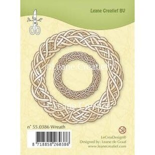 Leane Creatief Clear Stamp Wreath Krans