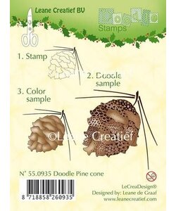 Leane Creatief Clear Stamp Pine Cone