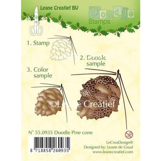 Leane Creatief Leane Creatief Clear Stamp Pine Cone