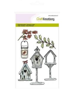 Craftemotions Clear Stamp Christmas Vogelhuisje