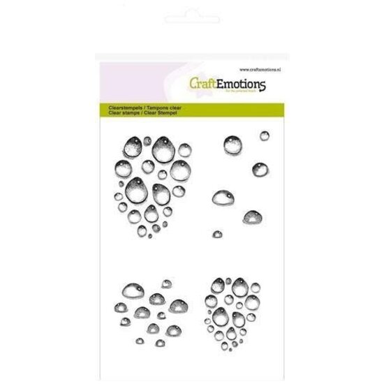 CraftEmotions CraftEmotions Clear Stamp Waterdruppels