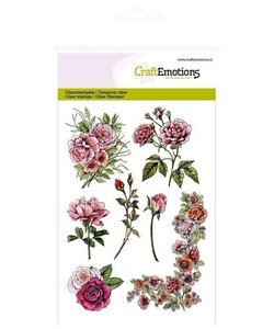 CraftEmotions Clear Stamp Botanical Rose Garden