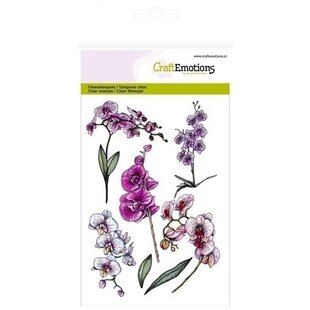 CraftEmotions Clear Stamp Orchidee Takken