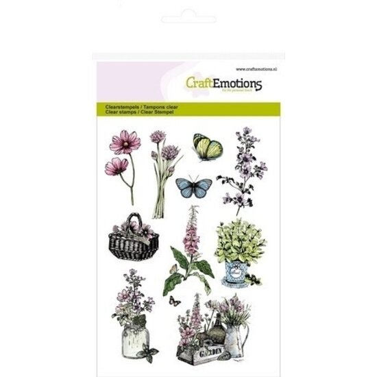 CraftEmotions CraftEmotions Clear Stamp Kruidenmand