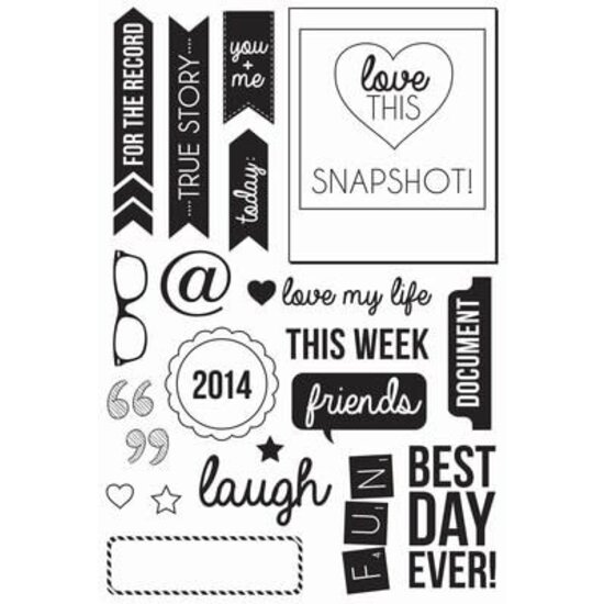 Kaisercraft Kaisercraft Clear Stamp Polaroid Captured Moments