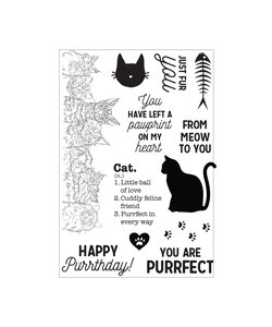 KaiserCraft Clear Stamp Pawfect Cat