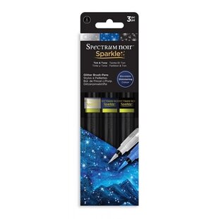 Spectrum Noir Sparkle Glitter Brush Pens Set Tint & Tone