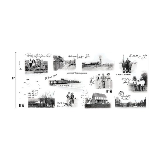 Tim Holtz Tim Holtz Collage Paper 6" 6 yards Photographic