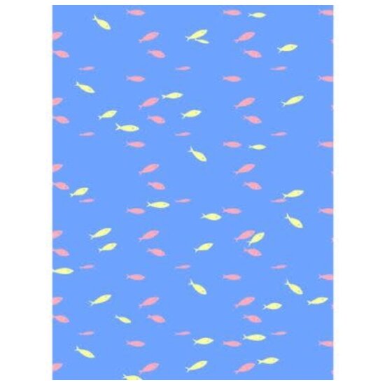 Decopatch Vel Decopatch Papier Patroon Vissen Donkerblauw