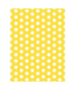 Vel Decopatch Papier Patroon Zon Geel