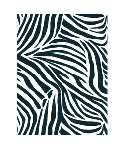 Vel Decopatch Papier Patroon Zebra Zwart/Wit