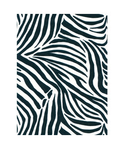 Vel Decopatch Papier Patroon Zebra Zwart/Wit