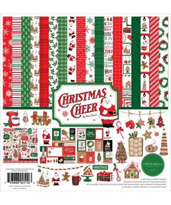 Echo Park 12x12 Inch Collection Kit 12 double sided sheets 1 sticker sheet Christmas Cheer