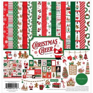 Echo Park 12x12 Inch Collection Kit 12 double sided sheets 1 sticker sheet Christmas Cheer