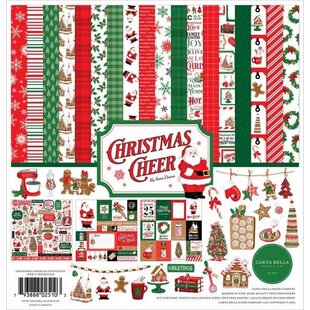 Echo Park 12x12 Inch Collection Kit 12 double sided sheets 1 sticker sheet Christmas Cheer