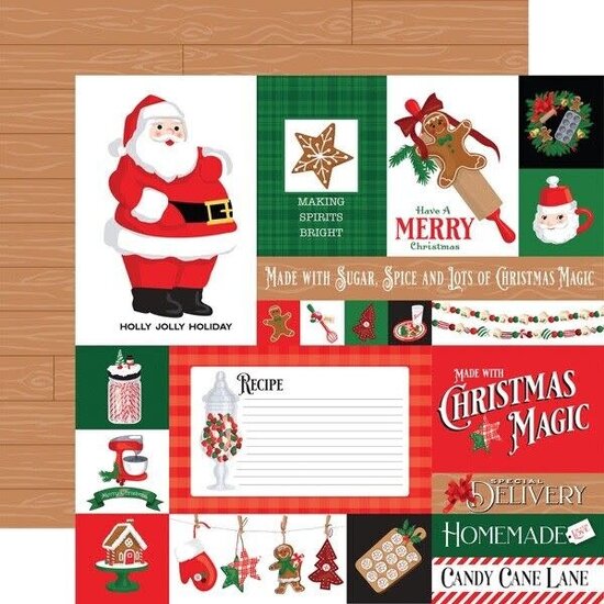 Carta Bella Echo Park 12x12 Inch Collection Kit 12 double sided sheets 1 sticker sheet Christmas Cheer