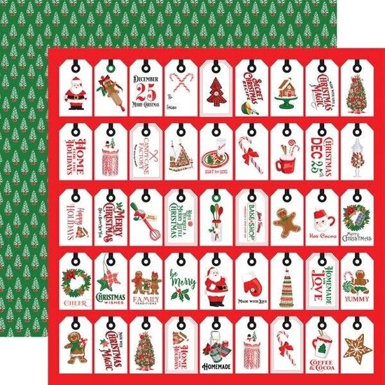 Carta Bella Echo Park 12x12 Inch Collection Kit 12 double sided sheets 1 sticker sheet Christmas Cheer