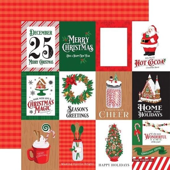 Carta Bella Echo Park 12x12 Inch Collection Kit 12 double sided sheets 1 sticker sheet Christmas Cheer