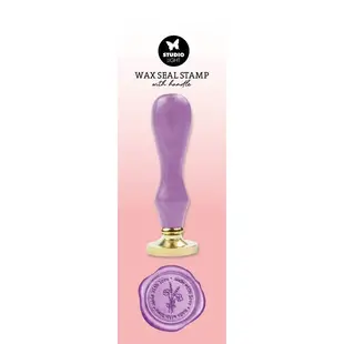 Studio Light Wax Stamp with Handle Essentials Tools Nr.08 Purple Made with Love