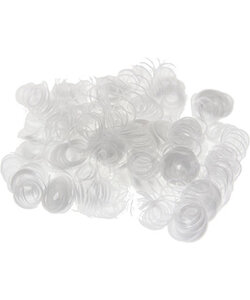 Krul Haar Stafil Synthetisch  Wit