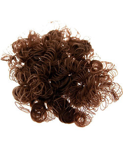 Krul Haar Stafil Synthetisch Bruin