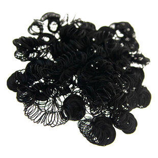 Krul Haar Marianne Hobby Synthetisch Zwart