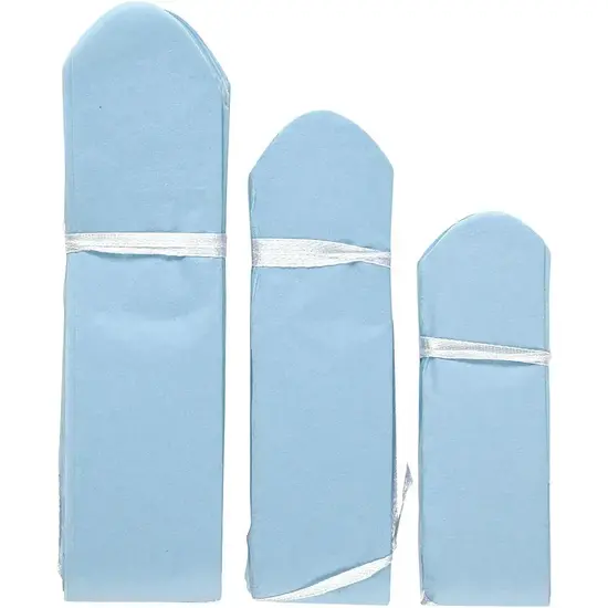 Creotime Pompon, licht turquoise/baby blauw 20x24x30cm 3 s