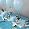 Creotime Pompon, licht turquoise/baby blauw 20x24x30cm 3 s