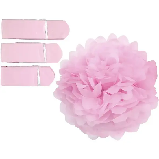 Creotime Pompon, roze 20x24x30cm 3 st