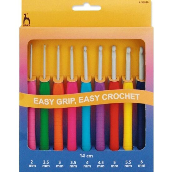 Pony Pony Easygrip Haaknaalden Set 2 t/m 6 mm