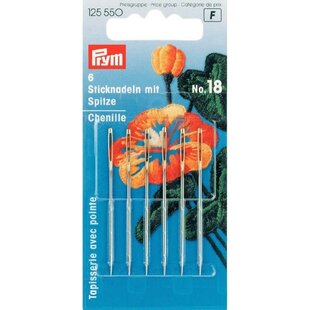 Prym Set van 6 Borduurnaalden met Punt Nr.18