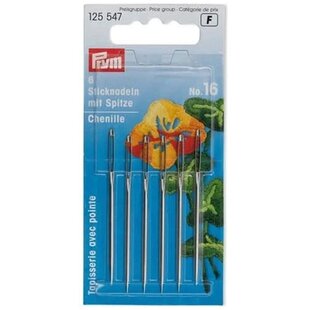 Prym Set van 6 Borduurnaalden met Punt Nr.16