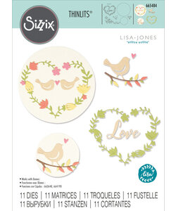 Sizzix Thinlits 11 Dies Mini Love Birds