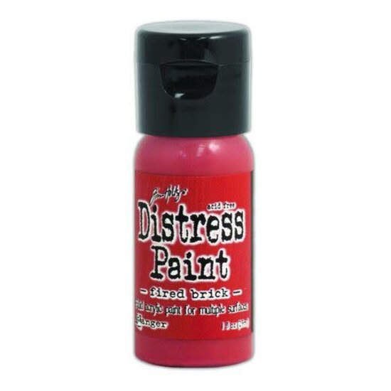 Tim Holtz Ranger Tim Holtz Distress Paint Flip Cap 29ml. Fired Brick