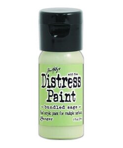 Ranger Tim Holtz Distress Paint Flip Cap 29ml. Bundled Sage