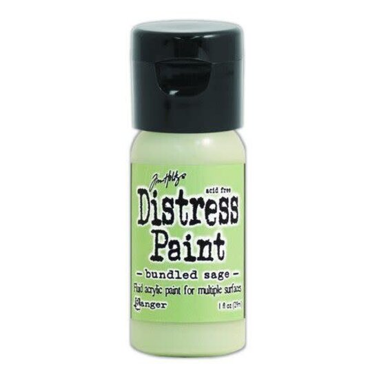Tim Holtz Ranger Tim Holtz Distress Paint Flip Cap 29ml. Bundled Sage