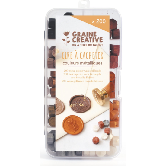 Graine Creative Wax Beads Set 200 stuks Metallic