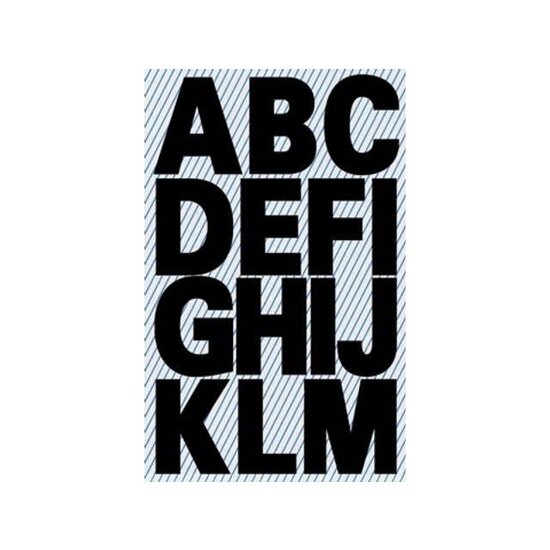 Avery Avery Letter sticker Watervast 25 mm. Zwart