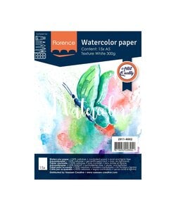 Florence Aquarel Papier Texture A5 300g White 15st