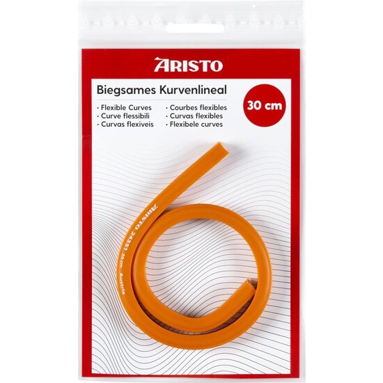 Aristo Flexibele Liniaal Aristo met Loodkern 30 cm.