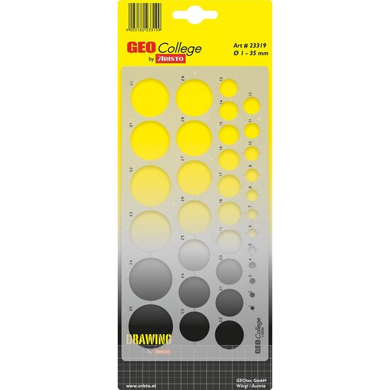 Aristo Aristo Cirkelsjabloon 1-35mm.