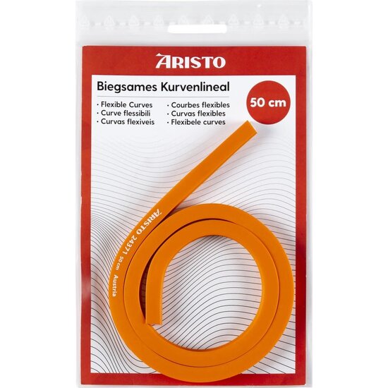 Aristo Flexibele Liniaal Aristo met Loodkern 50 cm.