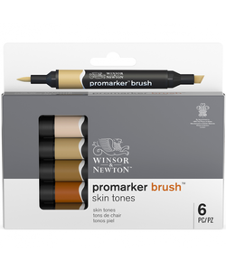 Winsor & Newton Promarker Brush Skin Tones Set 6st.