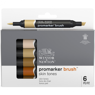 Winsor & Newton Promarker Brush Skin Tones Set 6st.